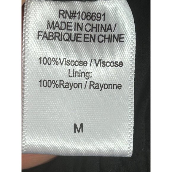 YFB Dress M Black Maxi Tiered Ruched Straps Party Cocktail V-Neck Keyhole Lined - Picture 7 of 16